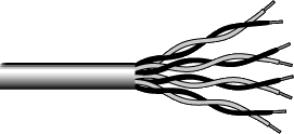 Twisted-pair cable icon